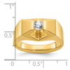 14k Men's 1/3 carat Diamond Complete Ring