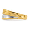 14k IBGoodman Men's Polished and Grooved Ring Mounting