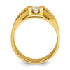 14k Men's 1/2 carat Diamond Complete Ring