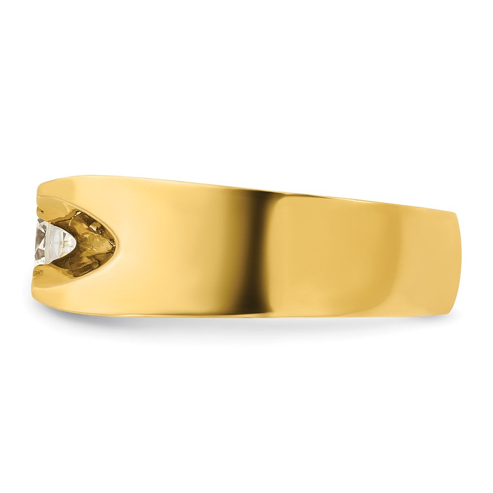 14k Men's 1/2 carat Diamond Complete Ring