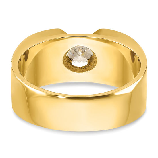 14k Men's 1/2 carat Diamond Complete Ring