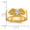 14k Men's 1/2 carat Diamond Complete Ring