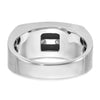 14k White Gold IBGoodman Men's Polished and Satin Ring Mounting