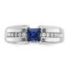 14k White Gold IBGoodman Polished Gemstone Ring Mounting