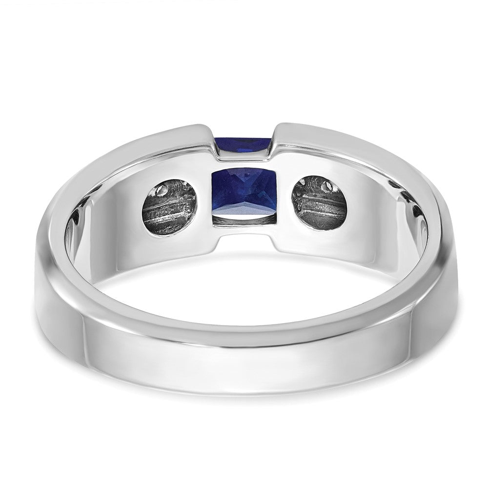 14k White Gold IBGoodman Polished Gemstone Ring Mounting