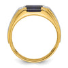 14k Two-tone IBGoodman Men's Gemstone and Diamond Ring Mounting