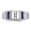 Men's Created Sapphire & Diamond Rings