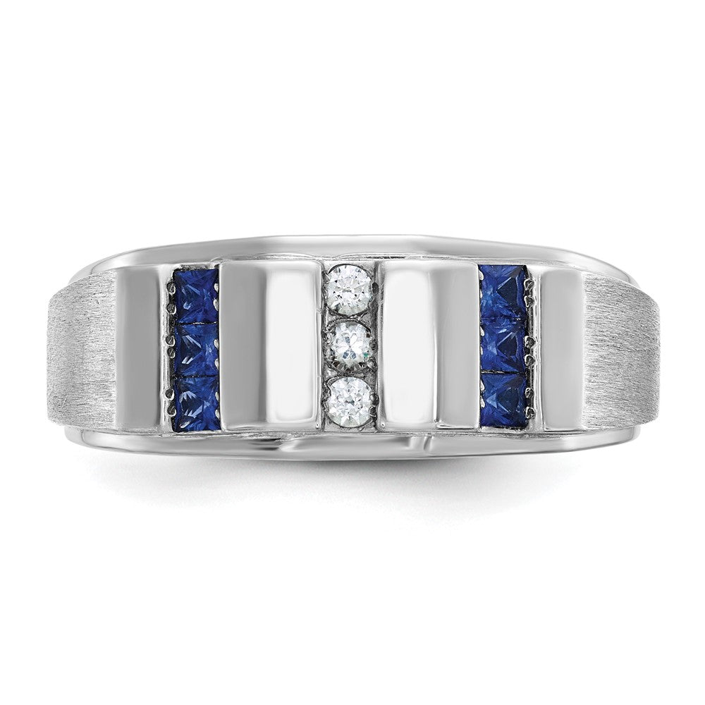 Men's Created Sapphire & Diamond Rings