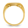 14k 12x10mm Men's Signet Ring