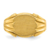 14k 12x10mm Men's Signet Ring