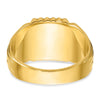 14k 10x10mm Men's Square Signet Ring