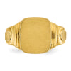 14k 14x12mm Cushion Mens Signet Ring