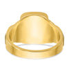 14k 14x12mm Cushion Mens Signet Ring