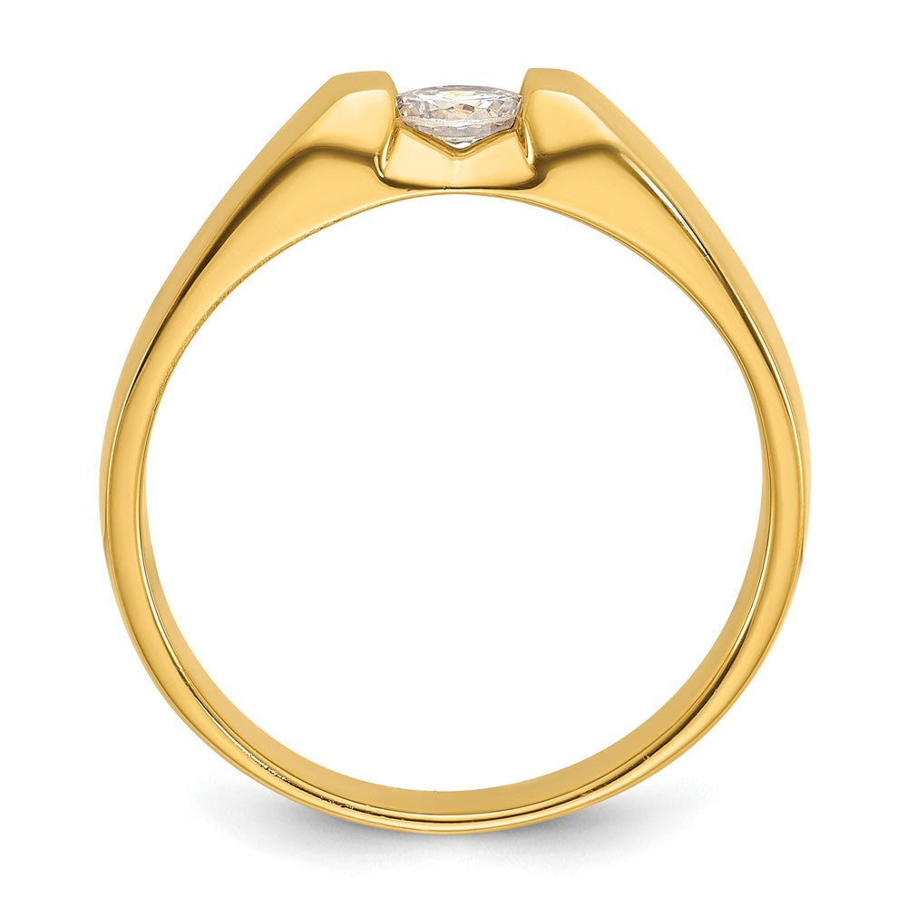 14k Men's 1/3 carat Diamond Complete Ring