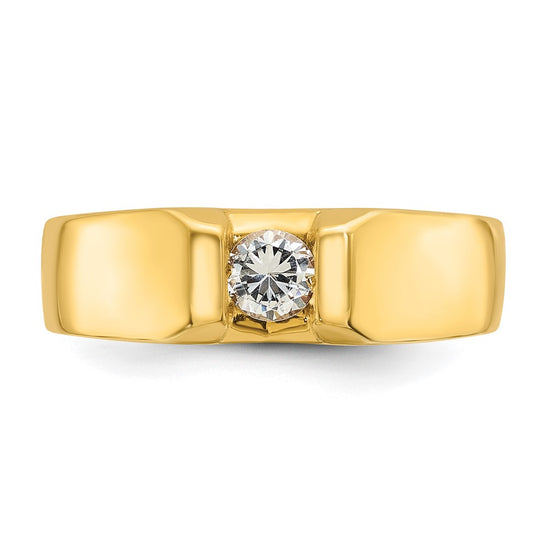 14k Men's 1/3 carat Diamond Complete Ring