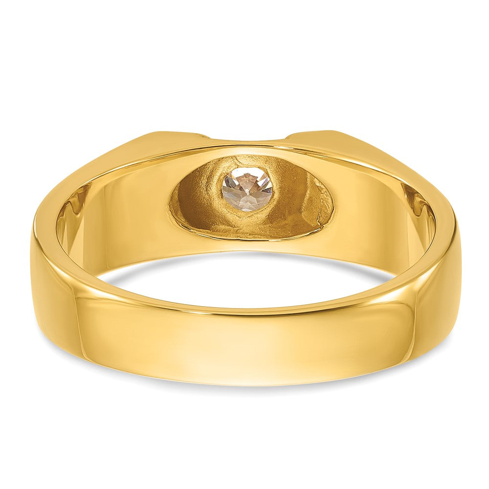 14k Men's 1/3 carat Diamond Complete Ring
