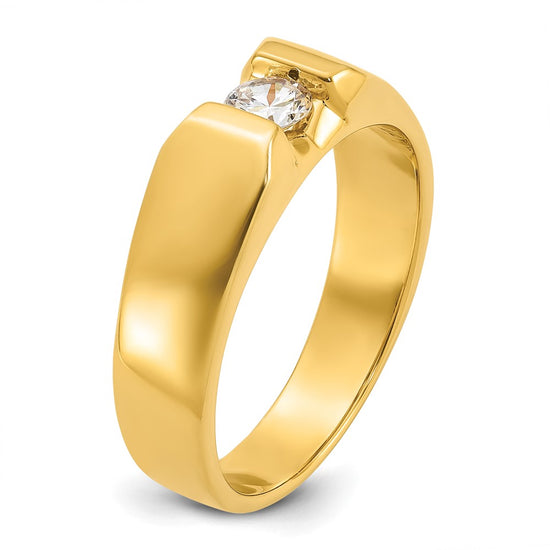 14k Men's 1/3 carat Diamond Complete Ring