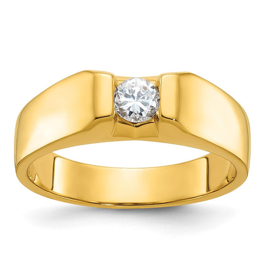 14k Men's 1/3 carat Diamond Complete Ring