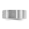 14k White Gold IBGoodman Men's Satin Cross Ring Mounting