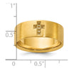 10k IBGoodman Men's Satin Cross Ring Mounting
