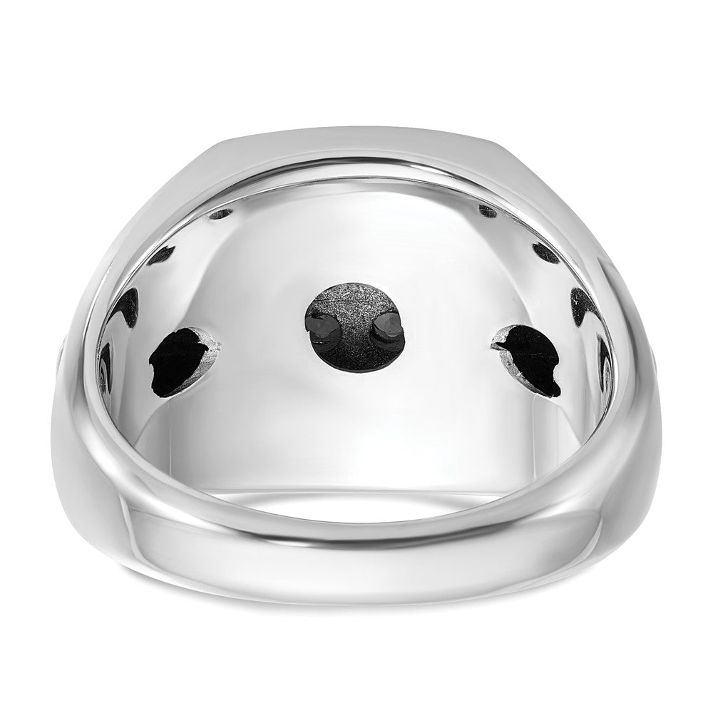 IBGoodman 14k White and Rose Gold Men's Polished and Satin Cluster Ring Mounting