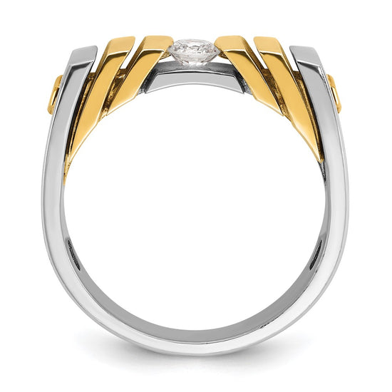14k Two-tone IBGoodman Men's Diamond Ring Mounting