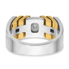 14k Two-tone Men's 1/3 carat Diamond Complete Ring