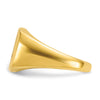 14k 14x14mm Men's Cushion Signet Ring