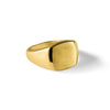 14k 14x14mm Cushion Mens Signet Ring