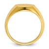 14k IBGoodman 14x12mm Men's Round Signet Ring