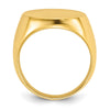 14k IBGoodman 20x18mm Men's Round Signet Ring