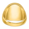 14k IBGoodman 20x18mm Men's Round Signet Ring