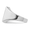14k White Gold 16x16mm Men's Square Signet Ring
