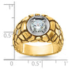 10k Two-tone IBGoodman Men's Diamond Nugget Ring Mounting