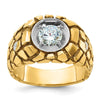 10k Two-tone IBGoodman Men's Diamond Nugget Ring Mounting