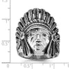 14k White Gold IBGoodman Men's Antiqued Diamond Native Headdress Ring Mounting