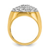 14k Two-tone IBGoodman Men's Polished Round Cluster Ring Mounting