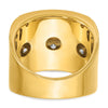 14k IBGoodman Men's Polished 4-Row Ring Mounting