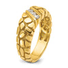 14k Men's 1/4 carat Diamond Nugget Complete Ring