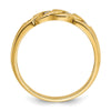 14k Men's Link Design 1/4 carat Diamond Complete Ring