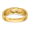 14k Men's Link Design 1/4 carat Diamond Complete Ring