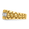 14k Men's 1 carat Diamond Nugget Complete Ring