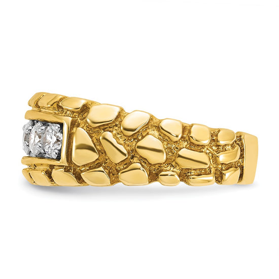 14k IBGoodman Men's Diamond Nugget Ring Mounting