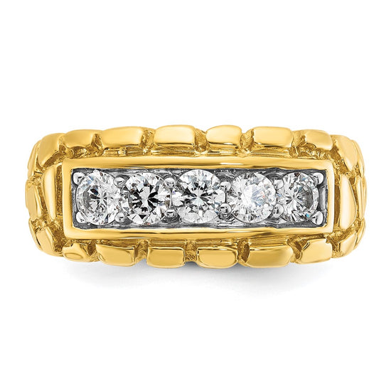 14k IBGoodman Men's Diamond Nugget Ring Mounting