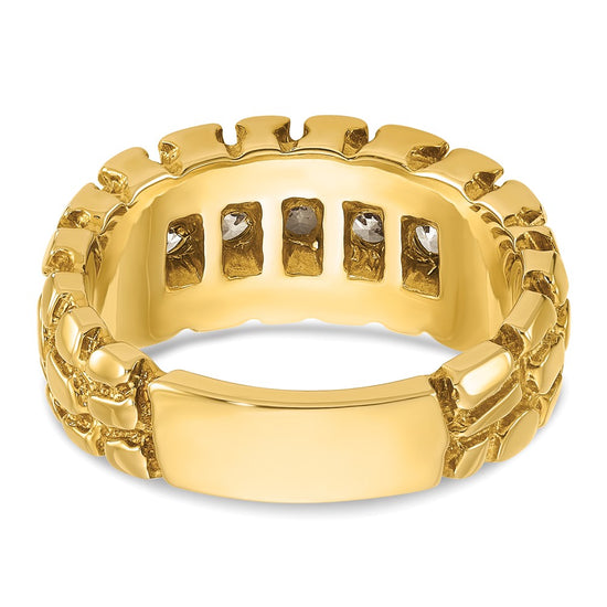 14k IBGoodman Men's Diamond Nugget Ring Mounting