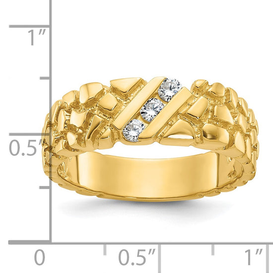 14k IBGoodman Men's Diamond Nugget Ring Mounting