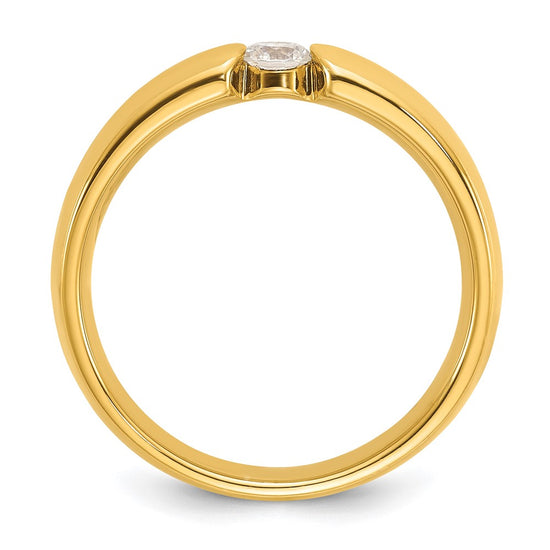 14k Men's 1/4 carat Diamond Complete Ring