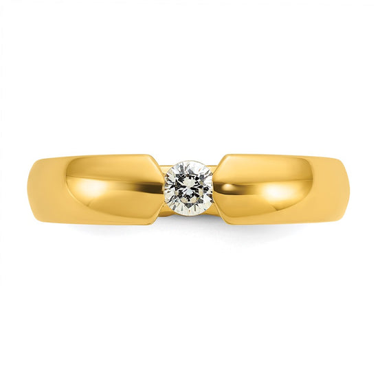 14k Men's 1/4 carat Diamond Complete Ring