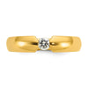 14k Men's 1/4 carat Diamond Complete Ring