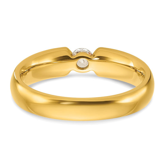14k Men's 1/4 carat Diamond Complete Ring